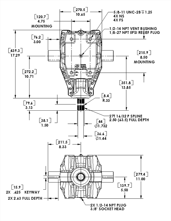 700 Series Bevel Gear Drives