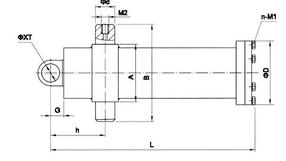 telescopic Hydraulic cylinder