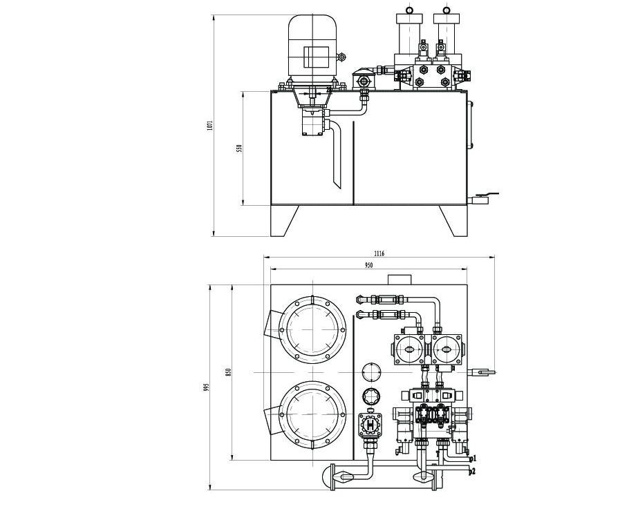 Hydraulic-cyclinders-valves-motors-winches-pumps-manifolds-Hydraulic system