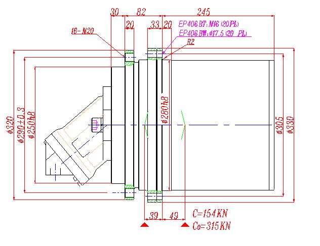 EP406BT3 TRACK DRIVES(GFT24T3),EP406BW3 WINCH DRIVES(GFT24W3)