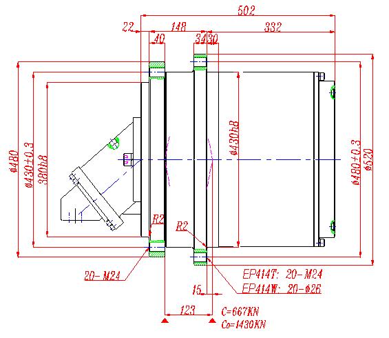 EP414T3 TRACK DRIVES (GFT80T3),EP414W3 WINCH DRIVES (GFT80W3) 