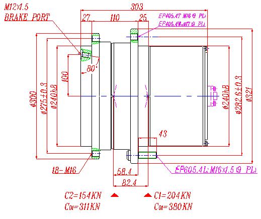 EP405.4T2 TRACK DRIVES, EP405.4W2  WINCH DRIVES, EP605.4L2 WHEEL DRIVES