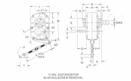shaft mounting gearbox